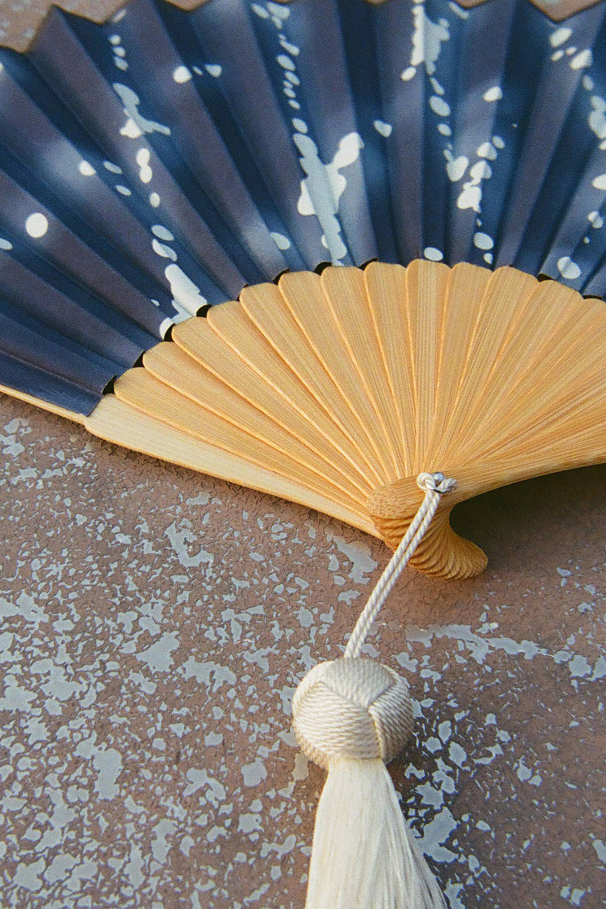 Miyawaki Baisenan x JIL SANDER Fabric folding Fan