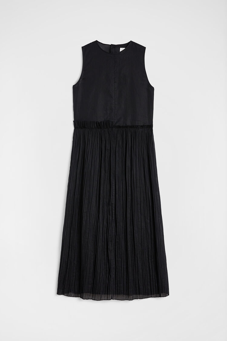 Cotton Muslin Pleated Dress - Dresses Cotton Muslin Pleated Dress - Dresses - Image 5