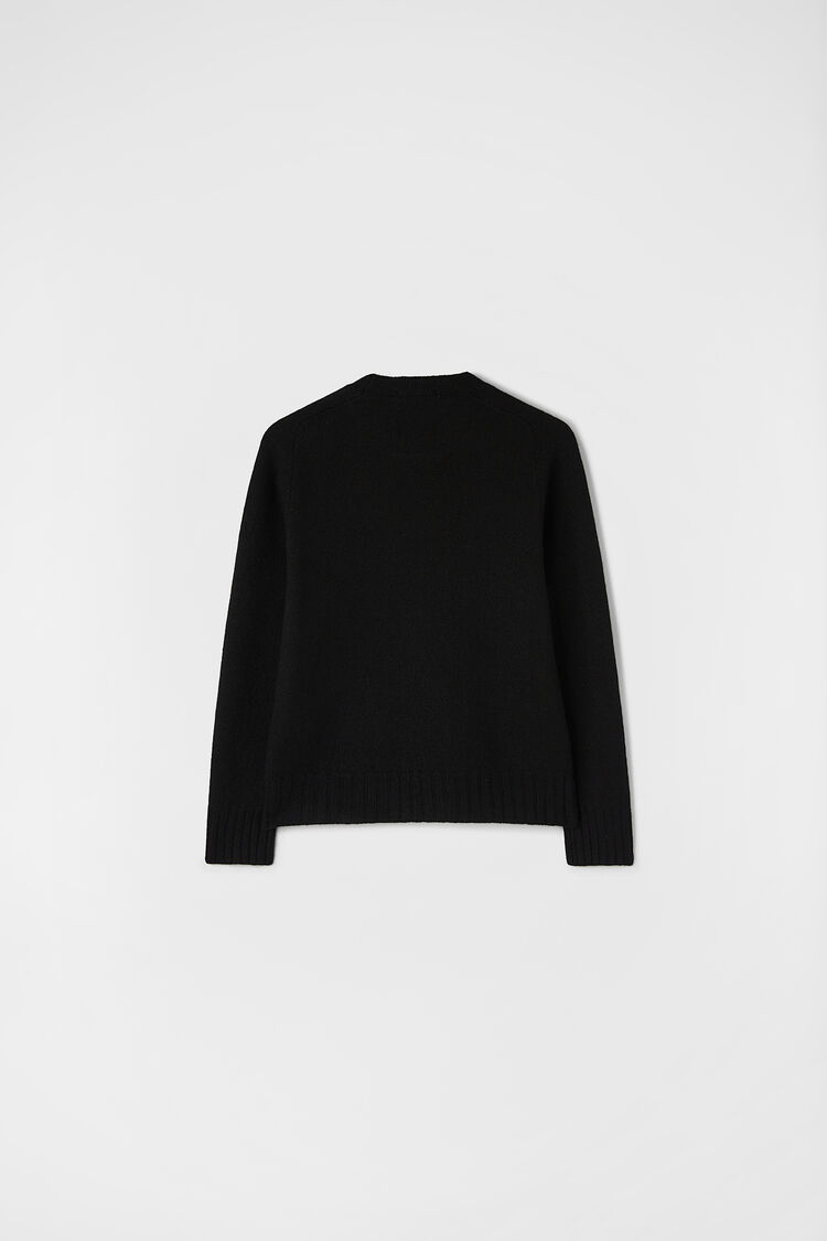 Wool Crew-Neck Sweater - Sweaters Wool Crew-Neck Sweater - Sweaters - Image 3
