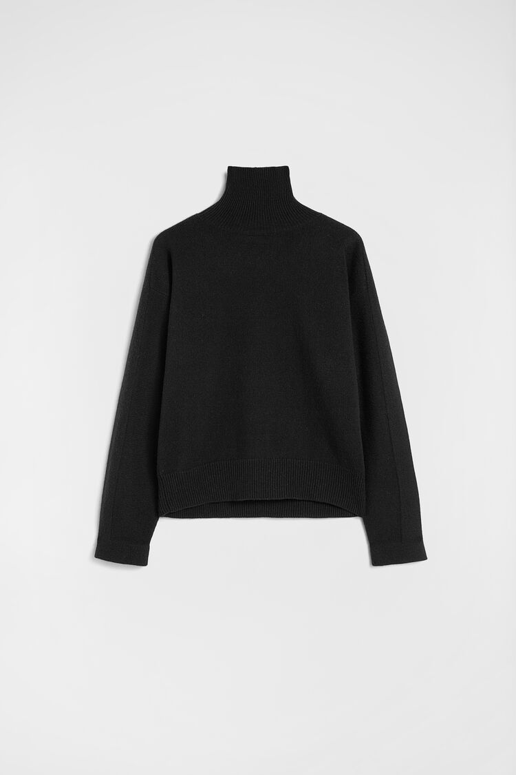 Wool Blend High-Neck Sweater - Sweaters Wool Blend High-Neck Sweater - Sweaters - Image 6