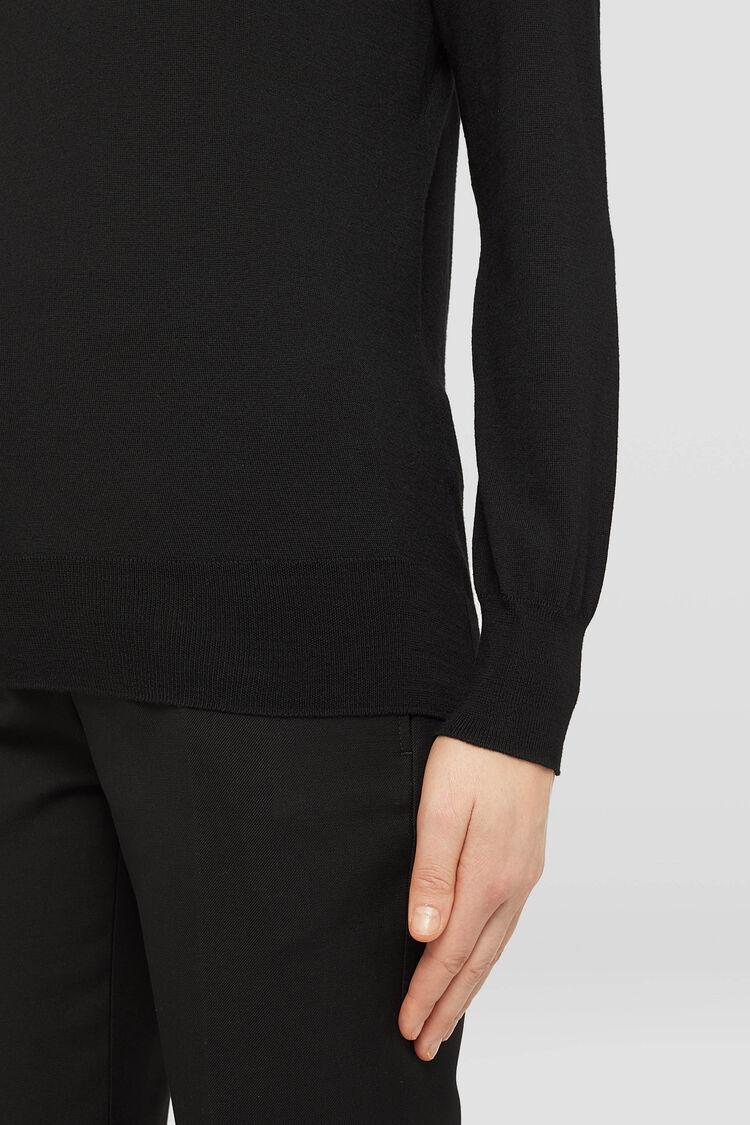 Lightweight Wool High-Neck Sweater - Sweaters Lightweight Wool High-Neck Sweater - Sweaters - Image 2