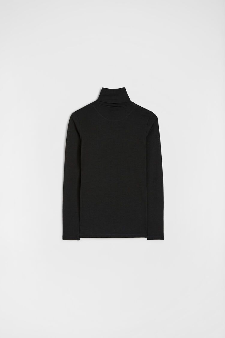 Lightweight Wool Blend High-Neck T-Shirt - T-shirts Lightweight Wool Blend High-Neck T-Shirt - T-shirts - Image 7