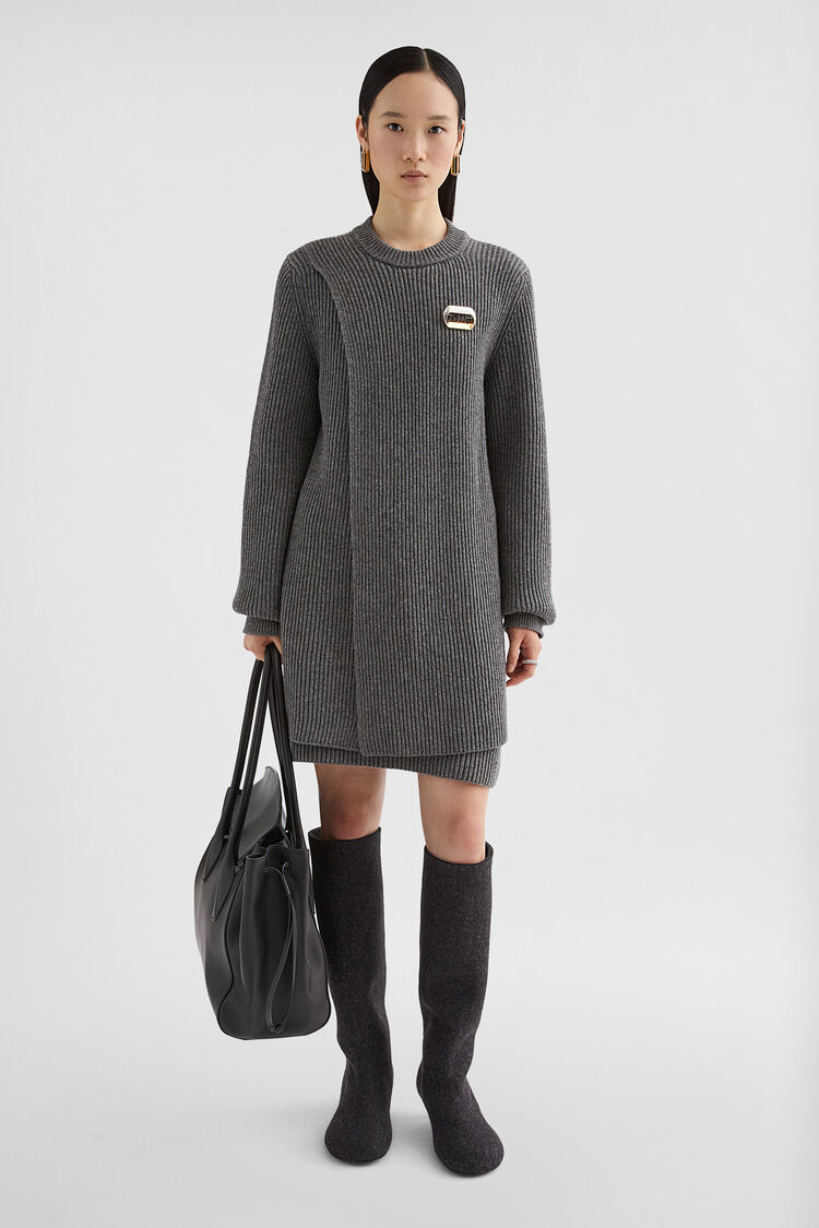 Midweight Wool Mini Dress - Sweaters Midweight Wool Mini Dress - Sweaters - Image 1