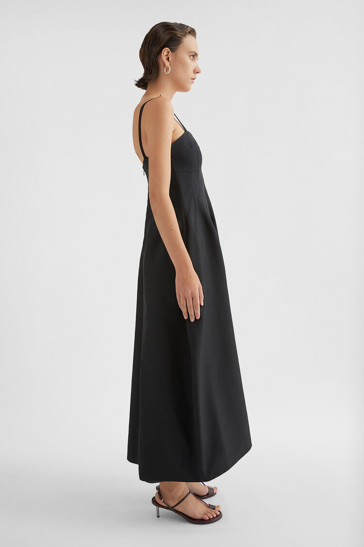 Bustier-Kleid aus technischem Gabardine - Kleider Bustier-Kleid aus technischem Gabardine - Kleider - Image 2