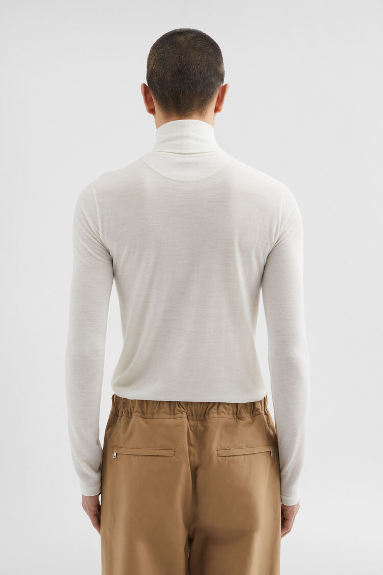 Lightweight Wool Blend High-Neck T-Shirt - T-shirts Lightweight Wool Blend High-Neck T-Shirt - T-shirts - Image 4