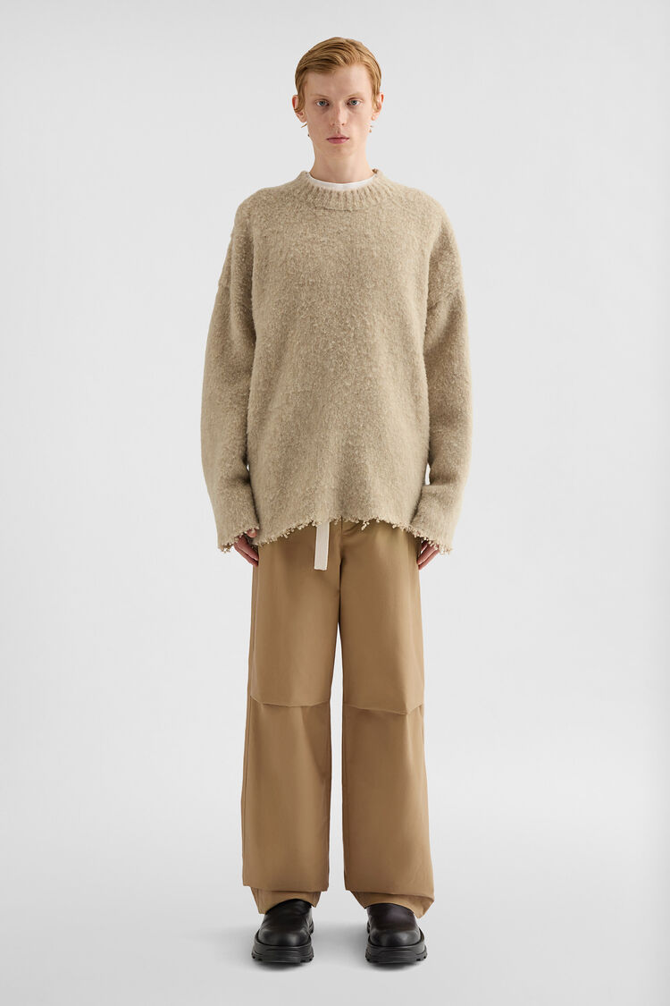 Pullover mit Rundhalsausschnitt aus Wolle - Strick Pullover mit Rundhalsausschnitt aus Wolle - Strick - Image 1