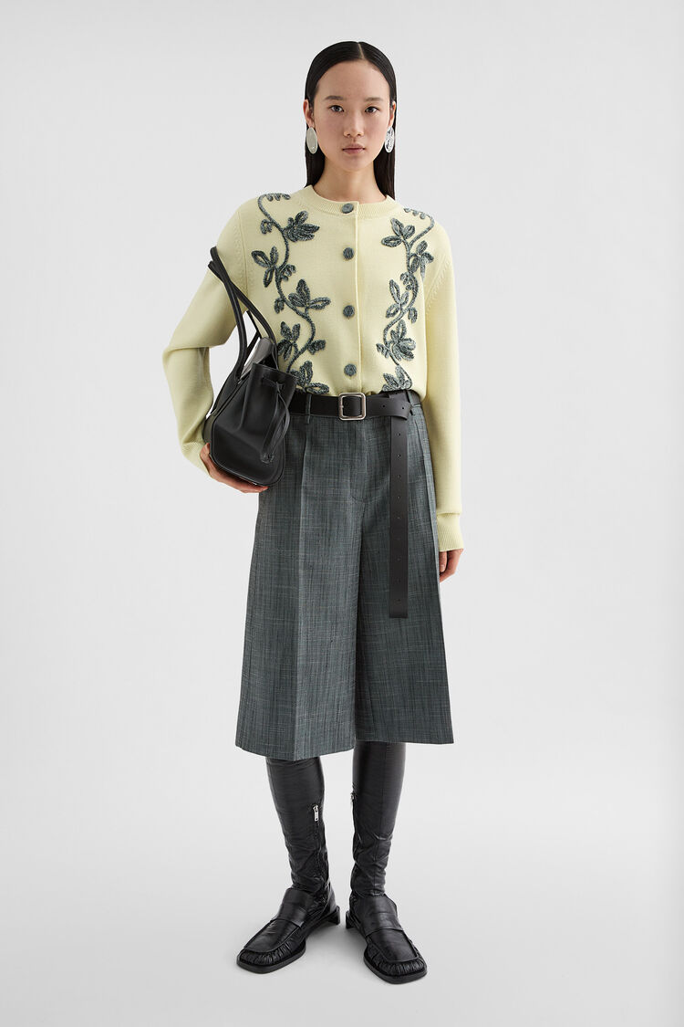 Cardigan ricamato in misto lana - Cardigan Cardigan ricamato in misto lana - Cardigan - Image 1