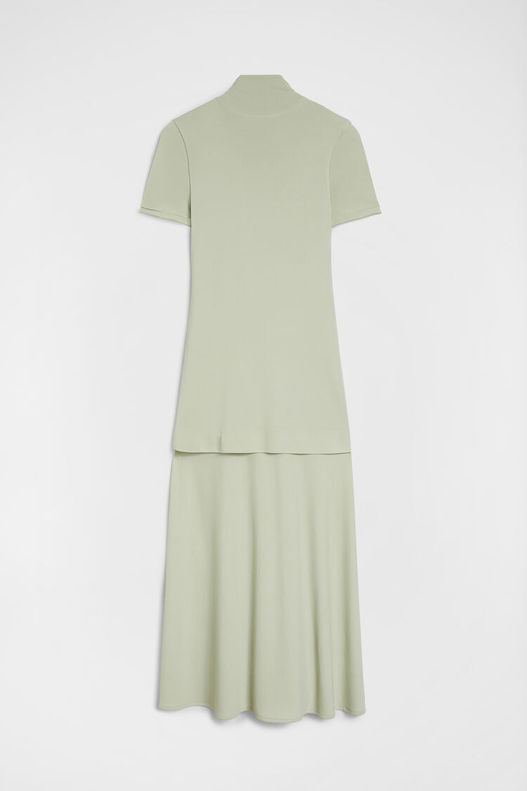 Kleid mit Stehkragen aus fließender Viskose - Kleider Kleid mit Stehkragen aus fließender Viskose - Kleider - Image 5
