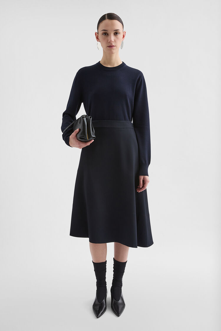 Midweight Wool Crew-Neck Sweater - Sweaters Midweight Wool Crew-Neck Sweater - Sweaters - Image 1