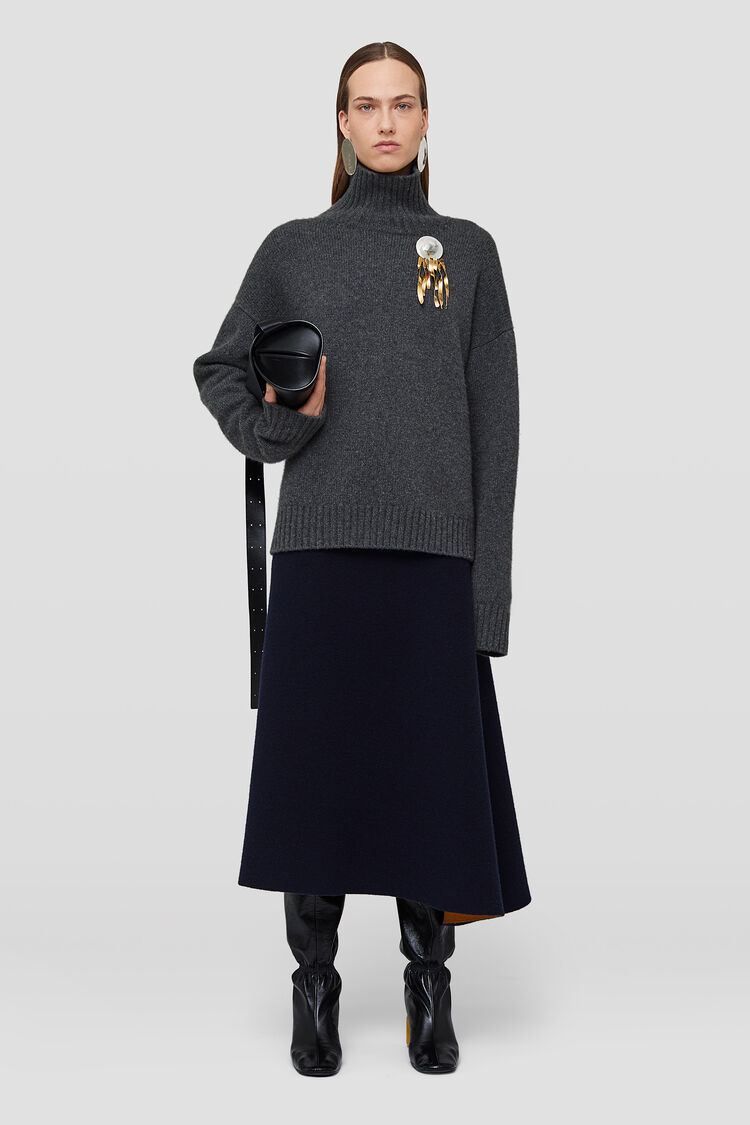Maglione a collo alto in misto cashmere - Maglieria Maglione a collo alto in misto cashmere - Maglieria - Image 1