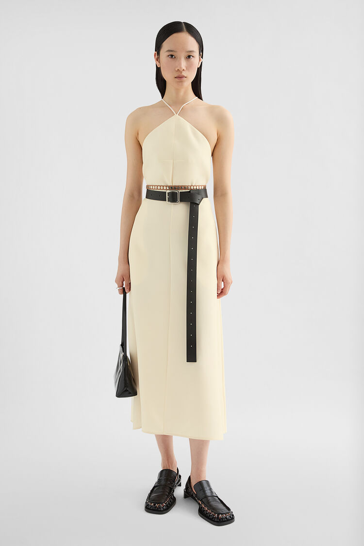 Abito con scollo halter in misto lana leggero - Abiti Abito con scollo halter in misto lana leggero - Abiti - Image 1