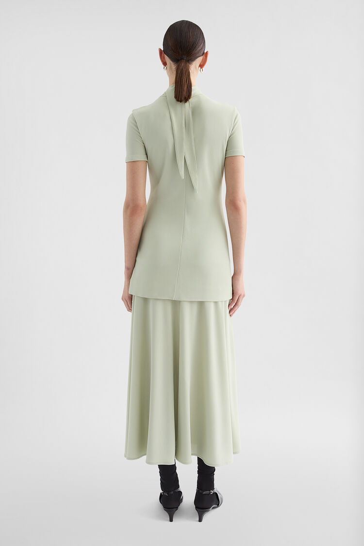 Fluid Viscose High-Neck Dress - Dresses Fluid Viscose High-Neck Dress - Dresses - Image 4