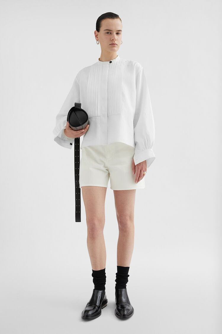 Camicia plissettata in lino - Camicie Camicia plissettata in lino - Camicie - Image 1