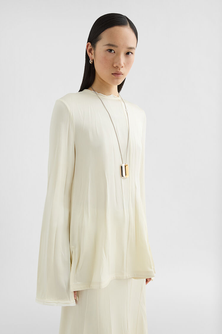 Envers Satin Crew-Neck Top - Tops Envers Satin Crew-Neck Top - Tops - Image 2
