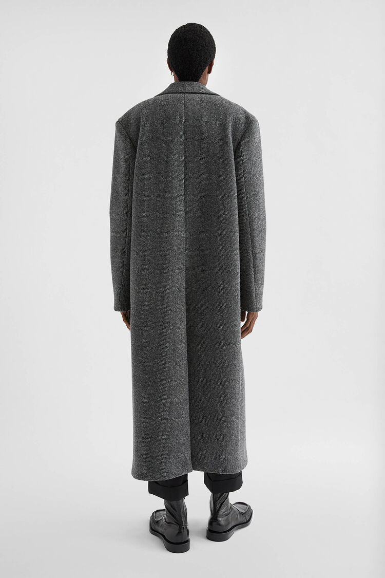 Wool Gabardine Tailored Coat - Coats Wool Gabardine Tailored Coat - Coats - Image 4