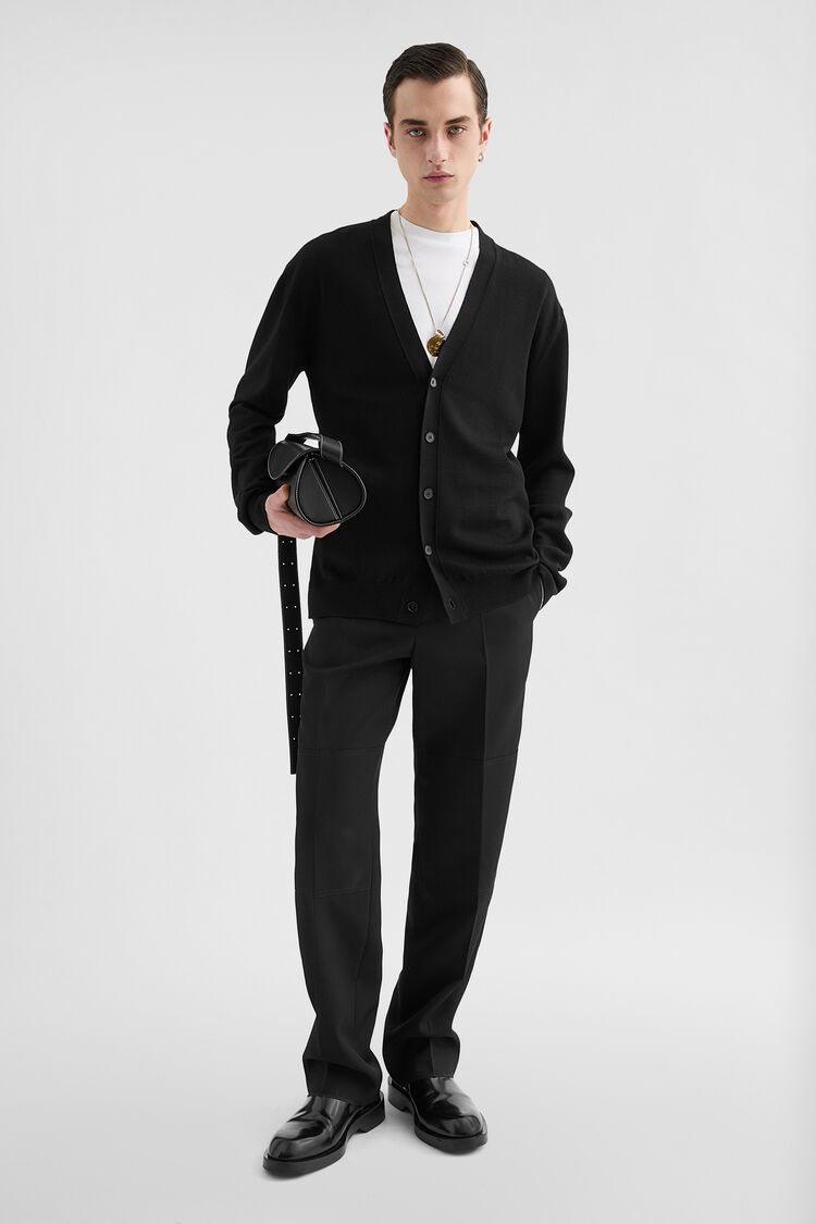 Cardigan con scollo a V in lana medio peso - Cardigan Cardigan con scollo a V in lana medio peso - Cardigan - Image 1