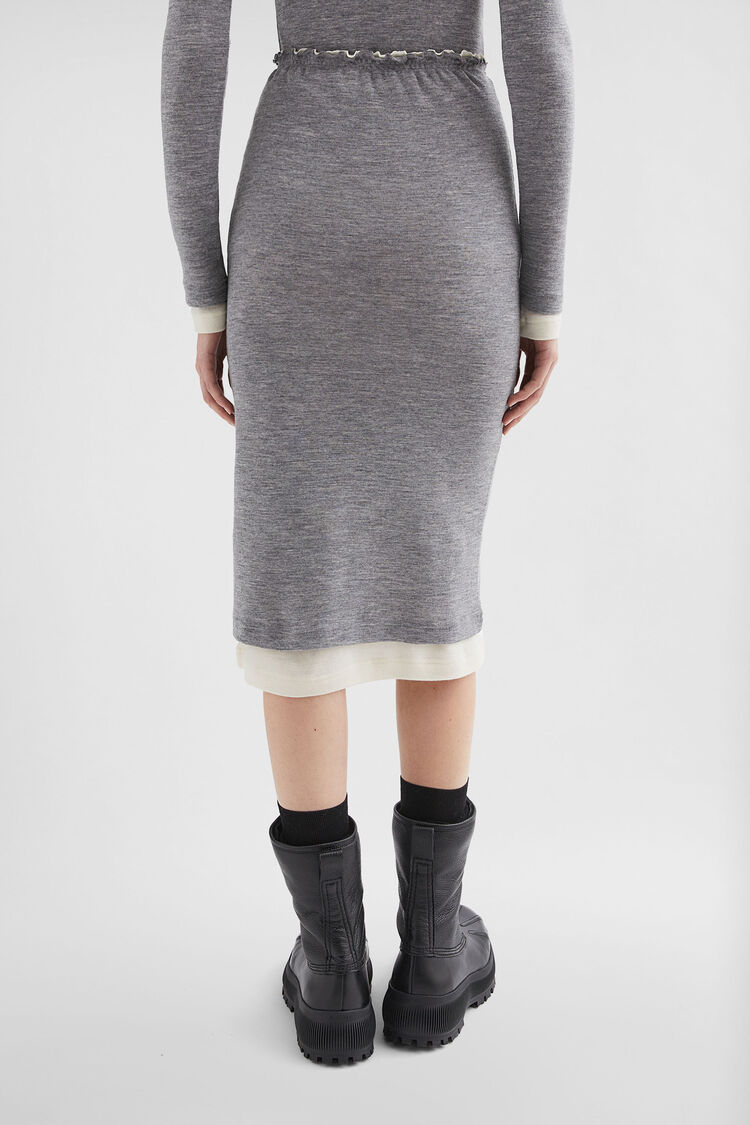 Lightweight Wool Layered Skirt - Skirts Lightweight Wool Layered Skirt - Skirts - Image 4