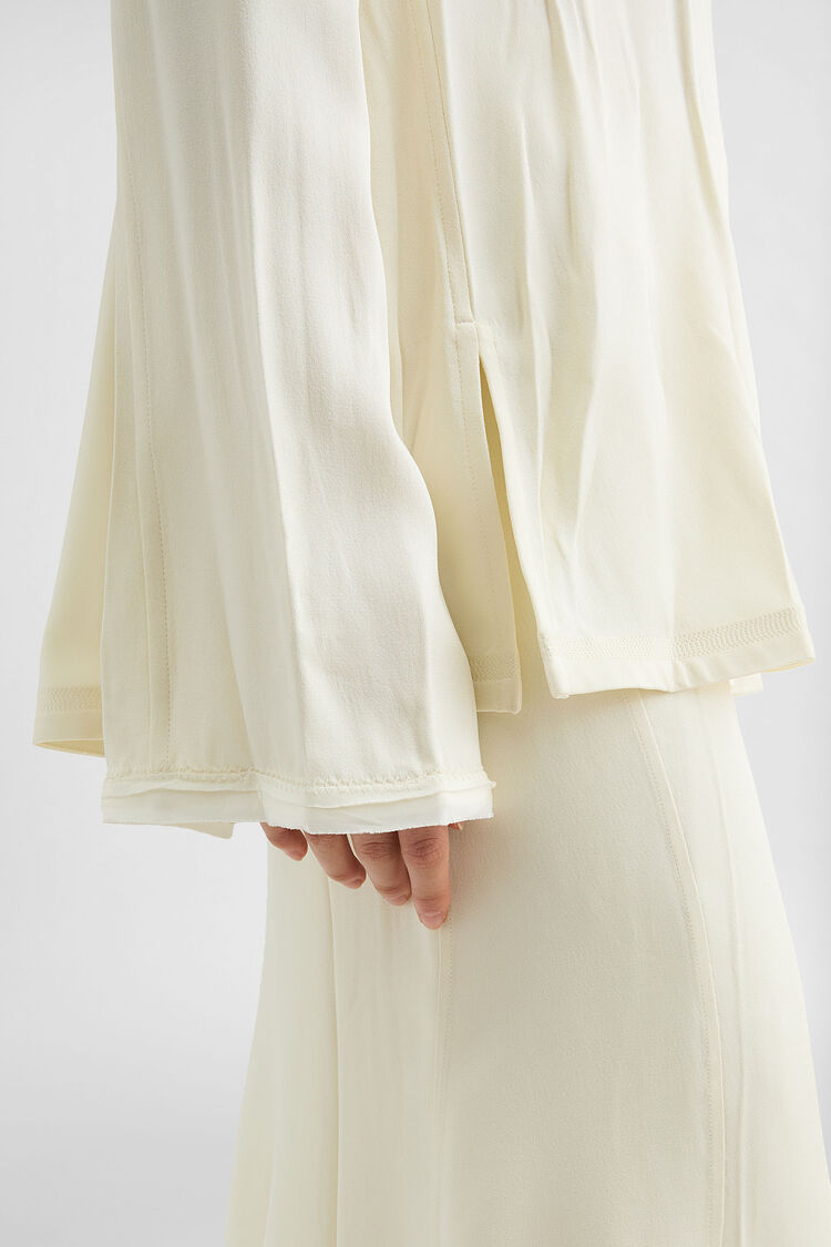 Envers Satin Crew-Neck Top - Tops Envers Satin Crew-Neck Top - Tops - Image 3