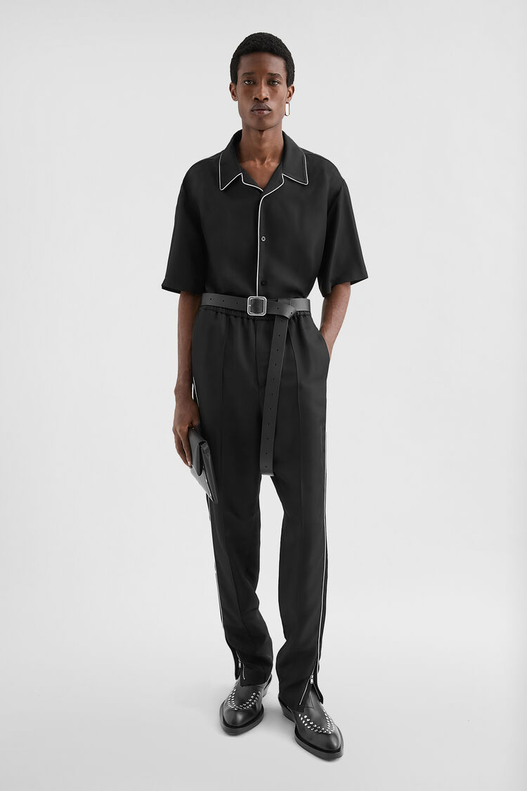Fluid Viscose Tapered Trousers - Trousers Fluid Viscose Tapered Trousers - Trousers - Image 1