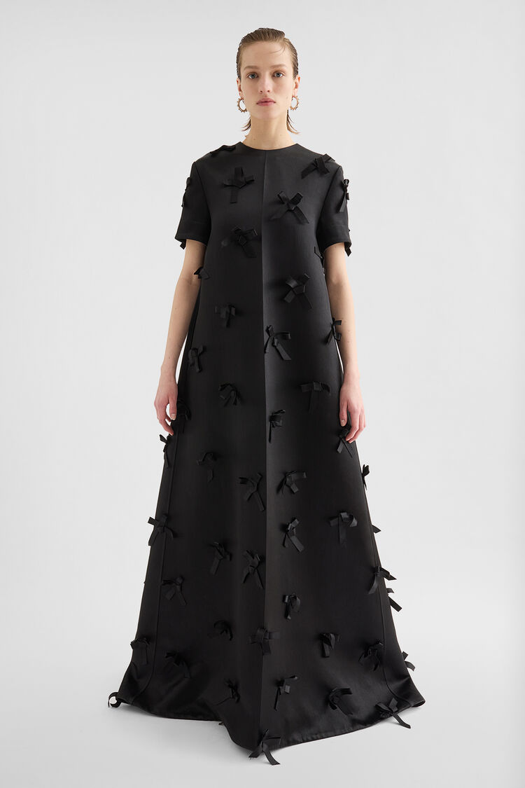 Satin A-Line Dress - Dresses Satin A-Line Dress - Dresses - Image 1