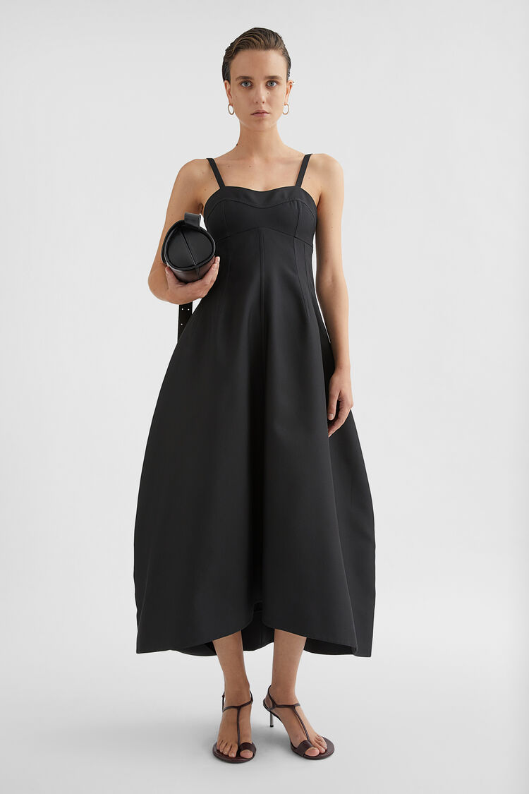 Abito bustier in gabardine tecnica - Abiti Abito bustier in gabardine tecnica - Abiti - Image 1