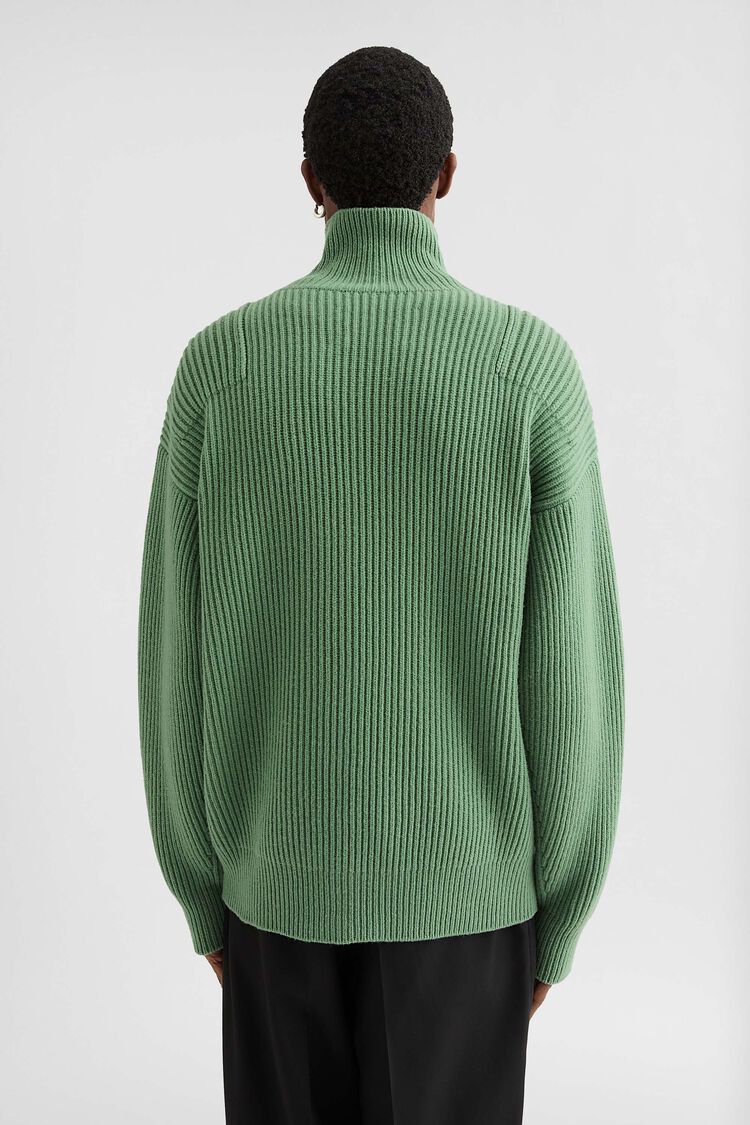 Wool Zip-Up Cardigan - Cardigans Wool Zip-Up Cardigan - Cardigans - Image 4