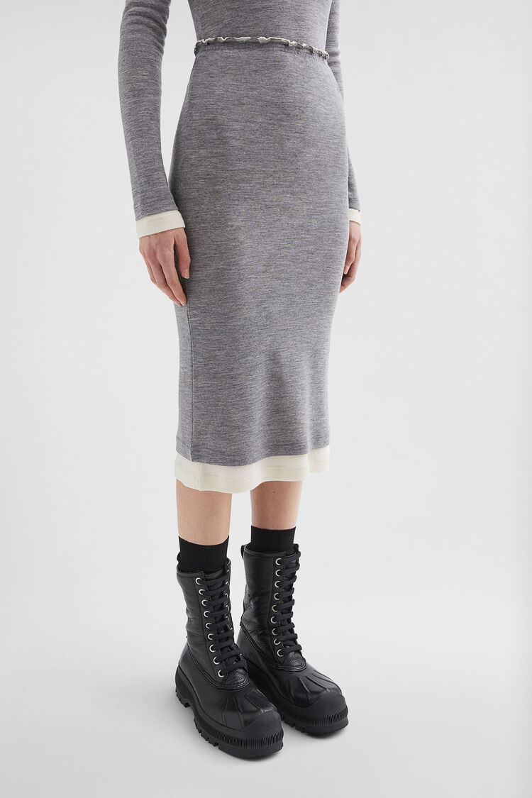 Lightweight Wool Layered Skirt - Skirts Lightweight Wool Layered Skirt - Skirts - Image 3