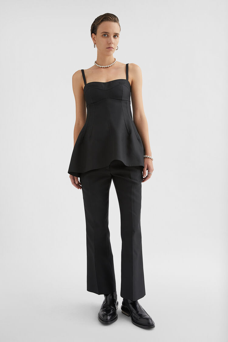Top bustier in gabardine tecnica - Top Top bustier in gabardine tecnica - Top - Image 1