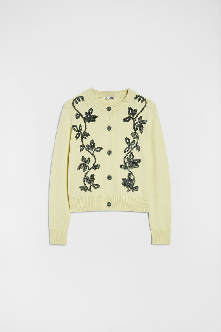 Wool Blend Embroidered Cardigan - Cardigans Wool Blend Embroidered Cardigan - Cardigans - Image 6