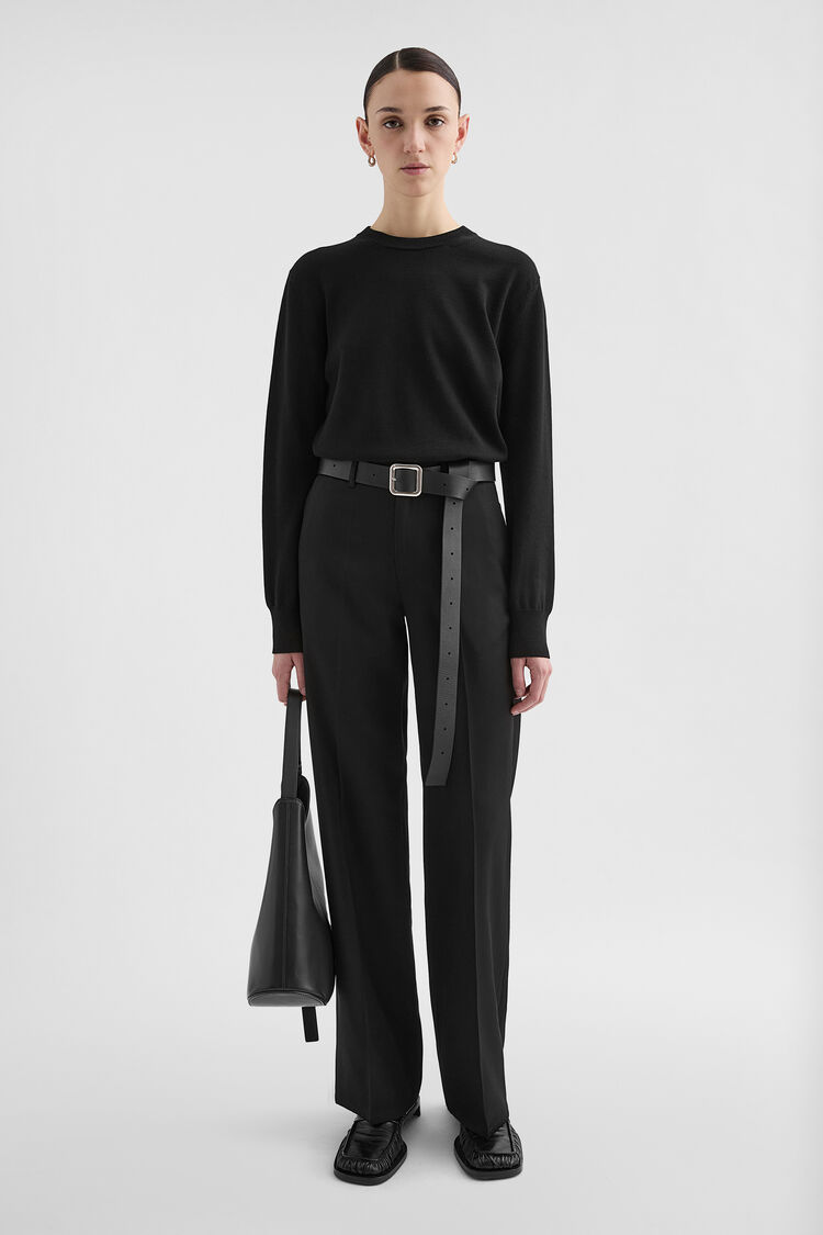 Midweight Wool Crew-Neck Sweater - Sweaters Midweight Wool Crew-Neck Sweater - Sweaters - Image 1