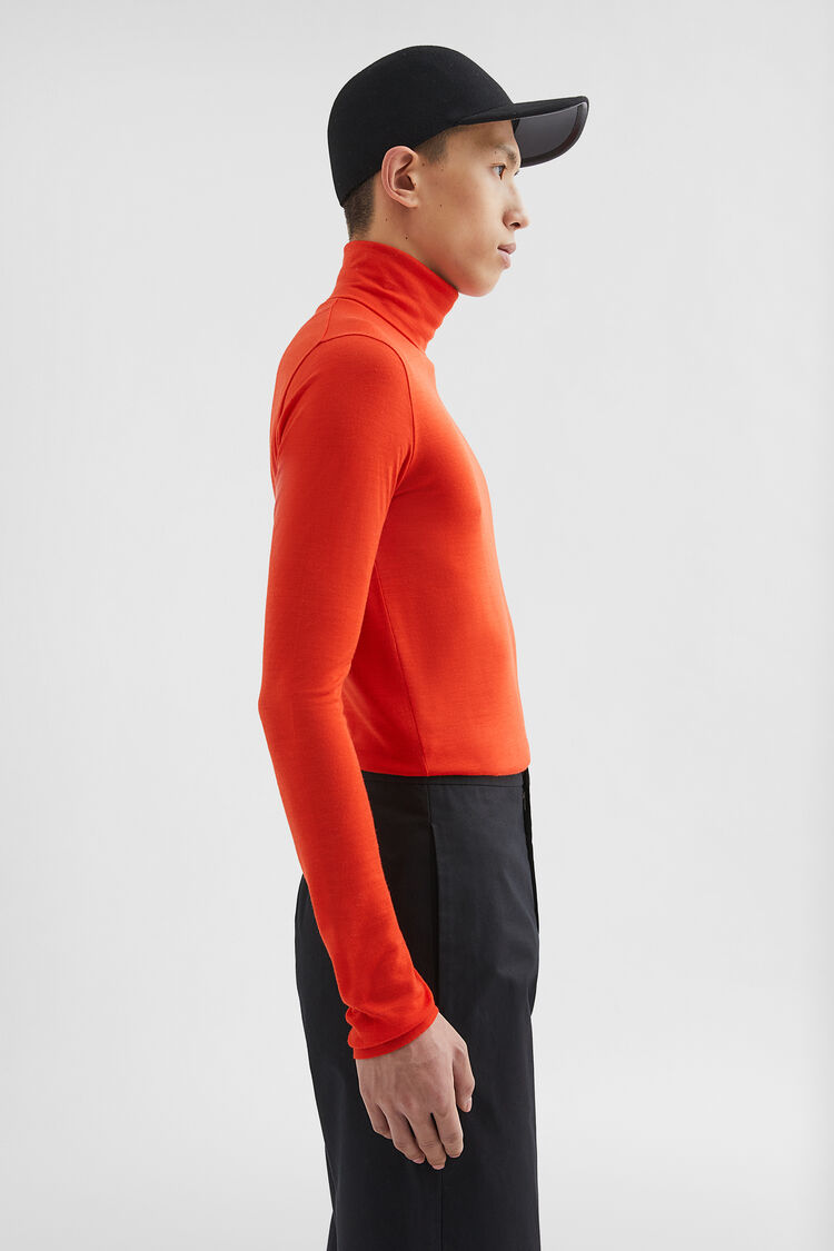 Lightweight Wool Blend High-Neck T-Shirt - T-shirts Lightweight Wool Blend High-Neck T-Shirt - T-shirts - Image 2