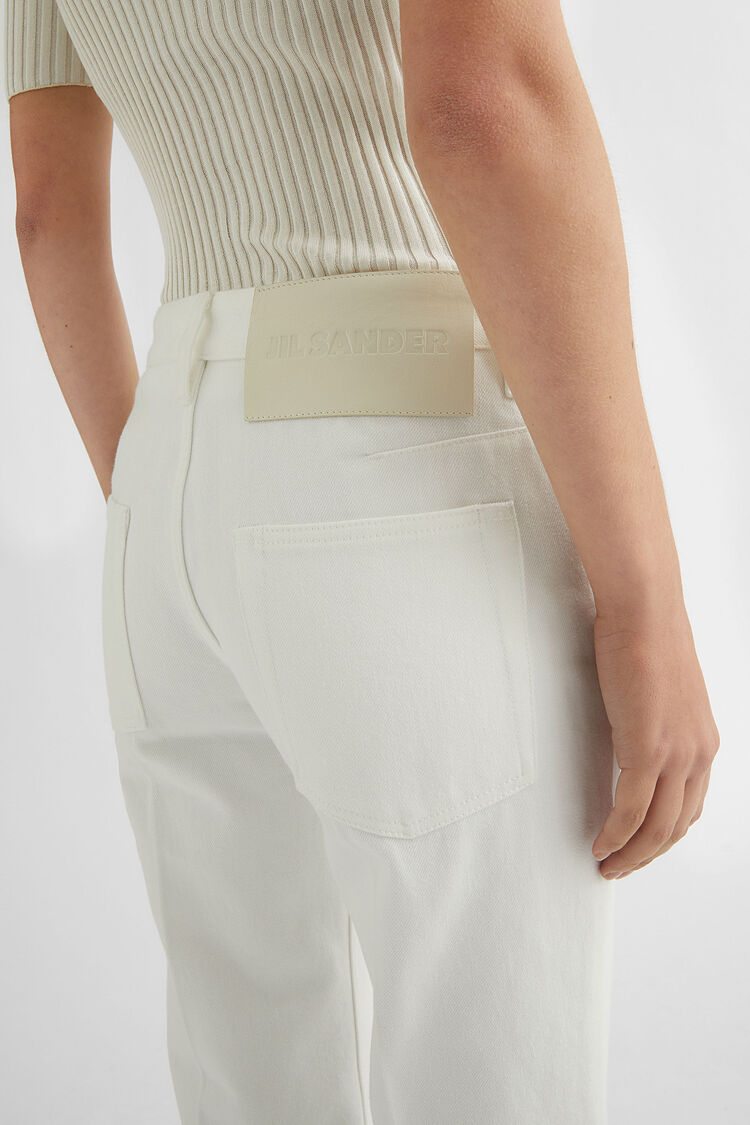 Flared Denim Trousers - Trousers Flared Denim Trousers - Trousers - Image 5