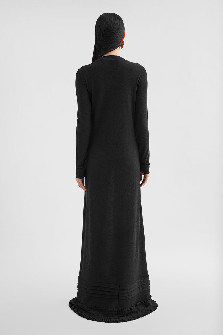 Wool Jersey Ruffle Dress - Dresses Wool Jersey Ruffle Dress - Dresses - Image 4