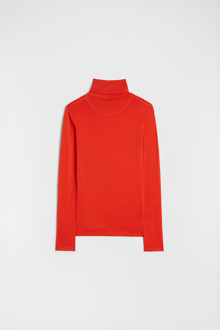 Lightweight Wool Blend High-Neck T-Shirt - T-shirts Lightweight Wool Blend High-Neck T-Shirt - T-shirts - Image 7