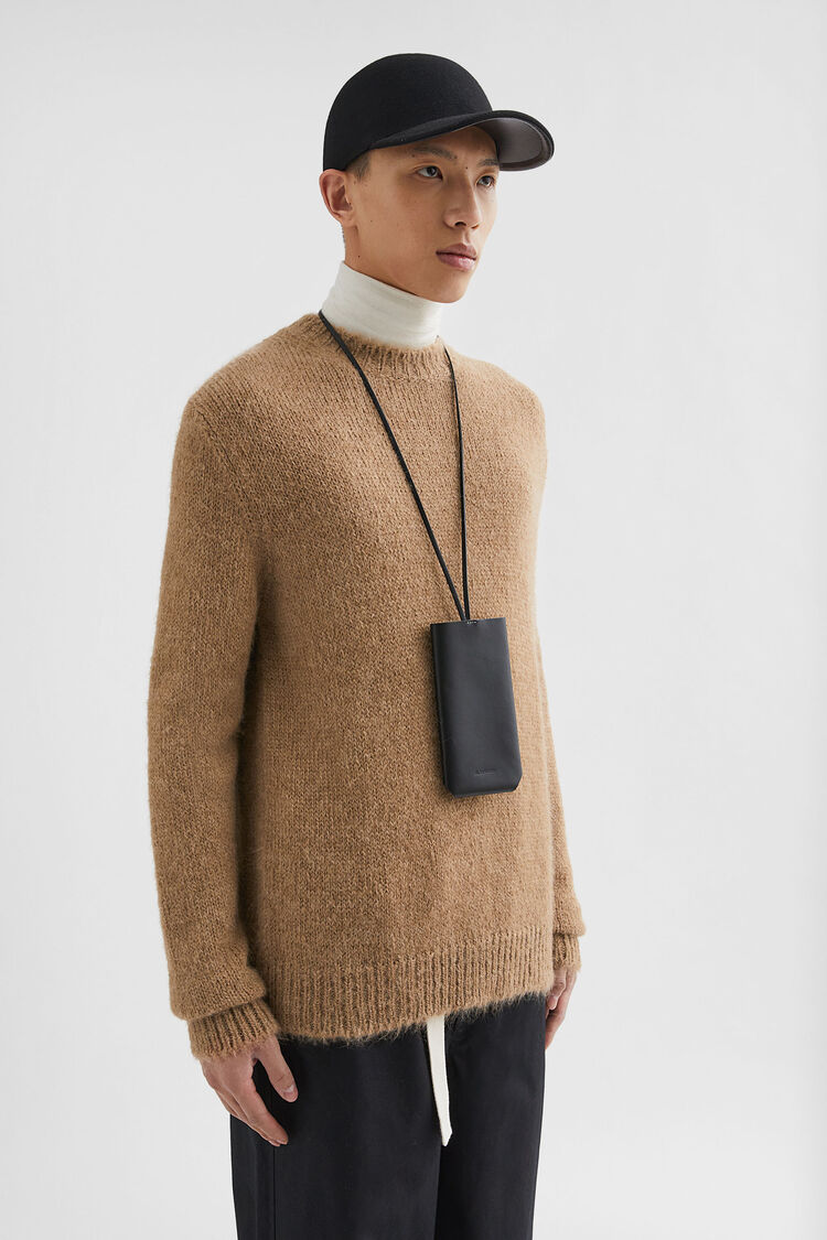 Midweight Wool Blend Crew-Neck Sweater - Sweaters Midweight Wool Blend Crew-Neck Sweater - Sweaters - Image 2