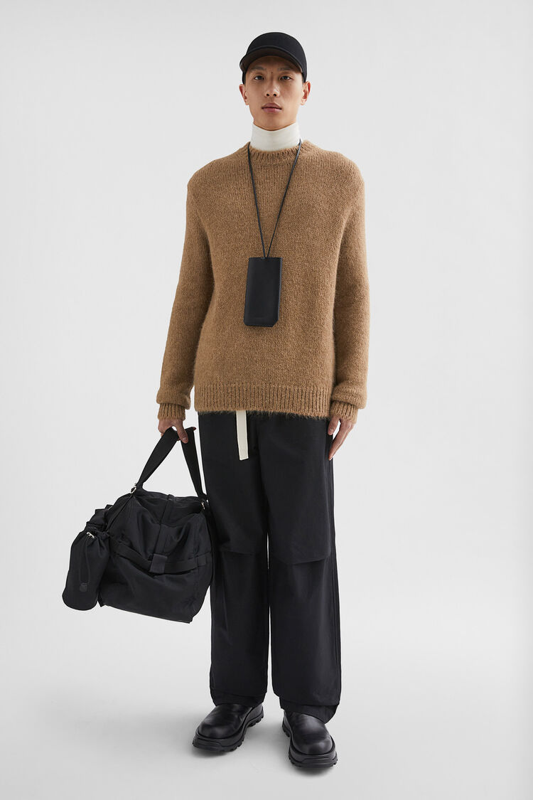 Midweight Wool Blend Crew-Neck Sweater - Knitwear Midweight Wool Blend Crew-Neck Sweater - Knitwear - Image 1