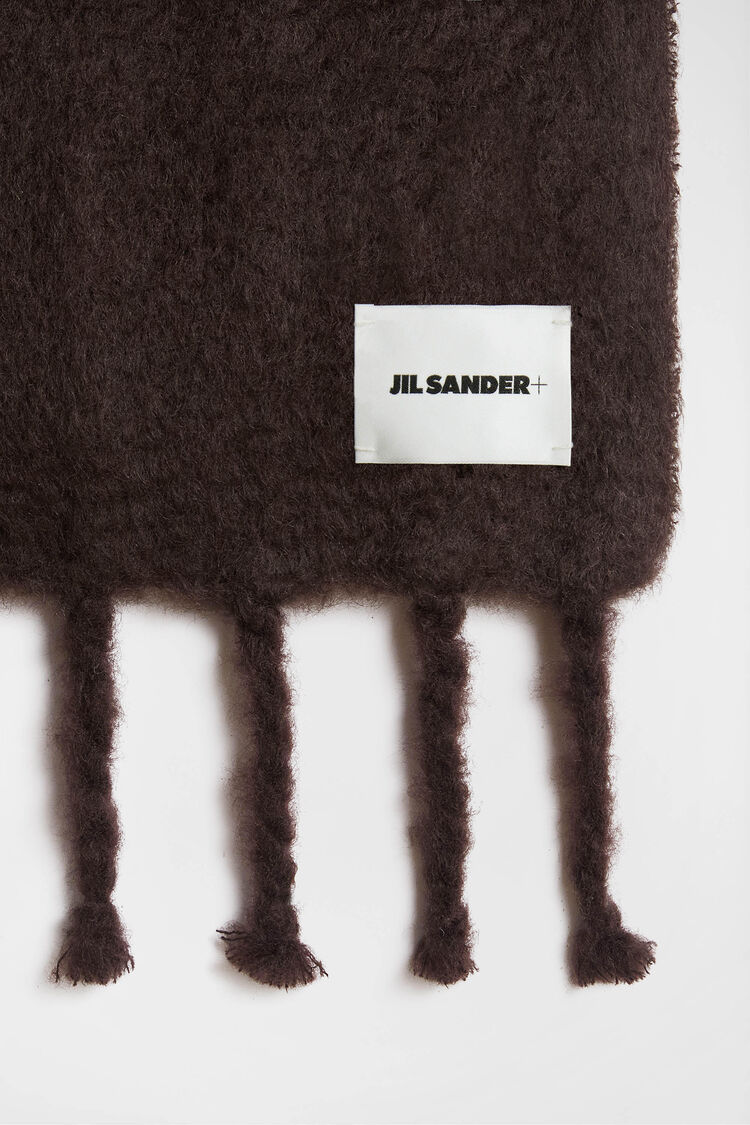 Wide Wool Blend Scarf - Scarves Wide Wool Blend Scarf - Scarves - Image 4