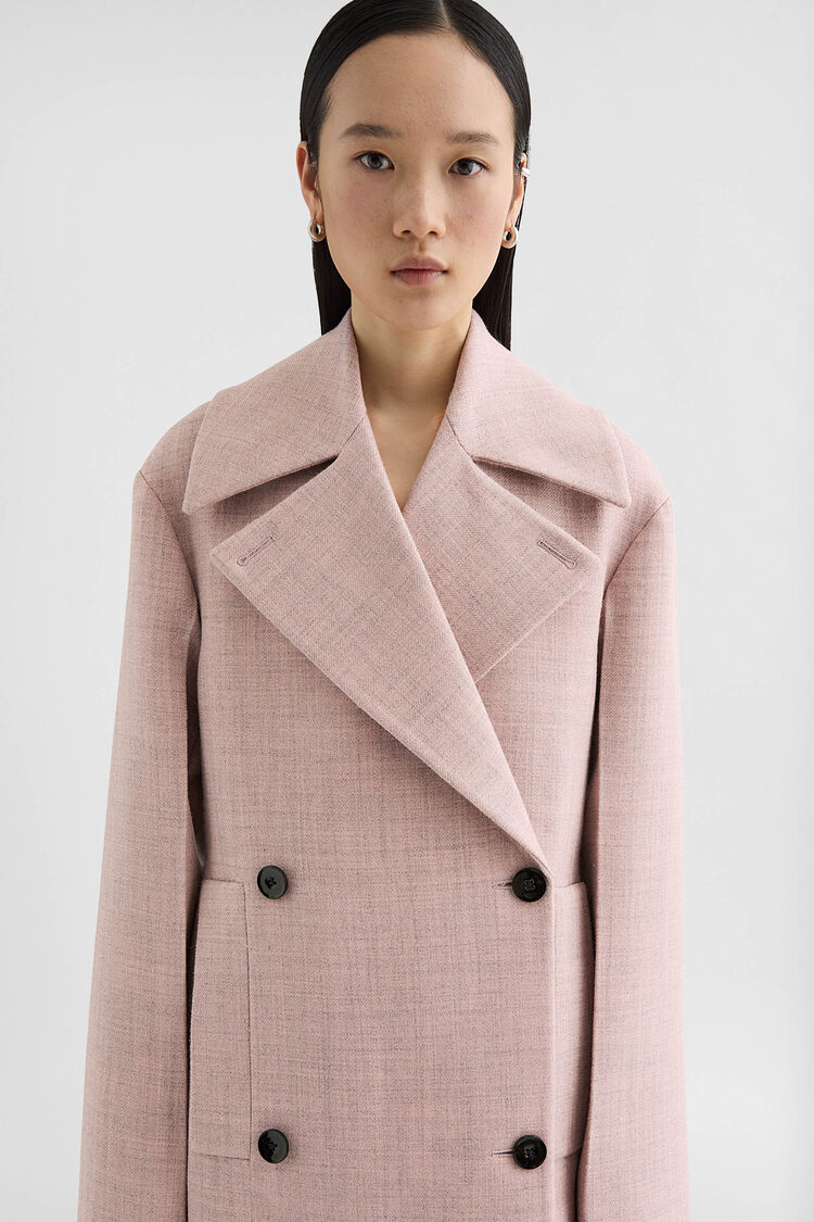 Manteau en laine chinée - Manteaux Manteau en laine chinée - Manteaux - Image 3