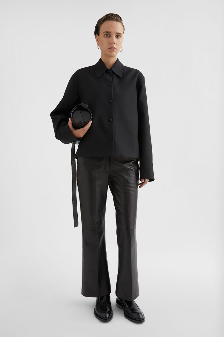 Pantaloni sartoriali in pelle - Pantaloni Pantaloni sartoriali in pelle - Pantaloni - Image 1