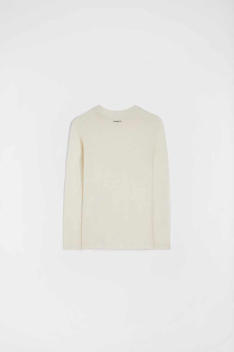 Lightweight Wool Blend Crew-Neck T-Shirt - T-shirts Lightweight Wool Blend Crew-Neck T-Shirt - T-shirts - Image 7