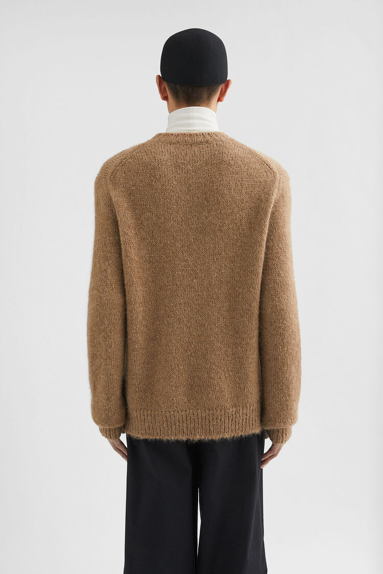 Midweight Wool Blend Crew-Neck Sweater - Sweaters Midweight Wool Blend Crew-Neck Sweater - Sweaters - Image 4