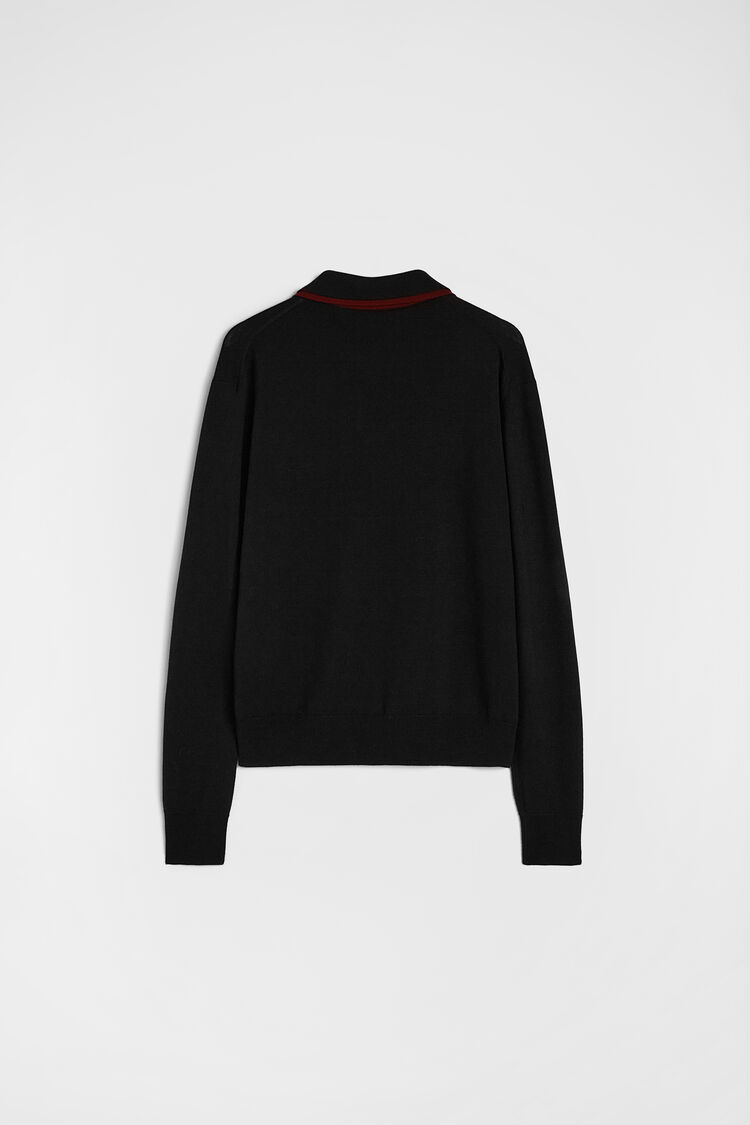 Lightweight Wool Polo Sweater - Sweaters Lightweight Wool Polo Sweater - Sweaters - Image 7