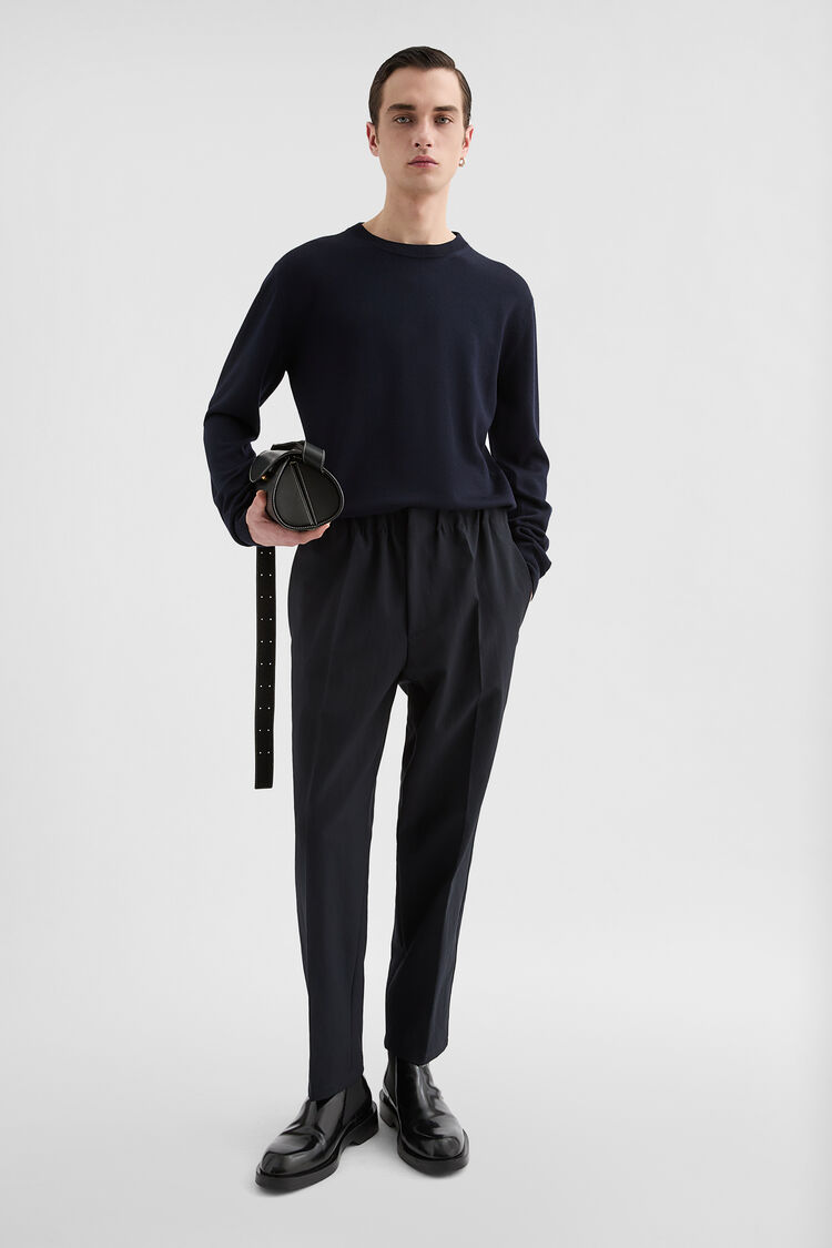Midweight Wool Crew-Neck Sweater - Sweaters Midweight Wool Crew-Neck Sweater - Sweaters - Image 1