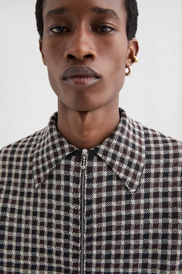 Wool Blend Zip-Up Shirt - Shirts Wool Blend Zip-Up Shirt - Shirts - Image 3