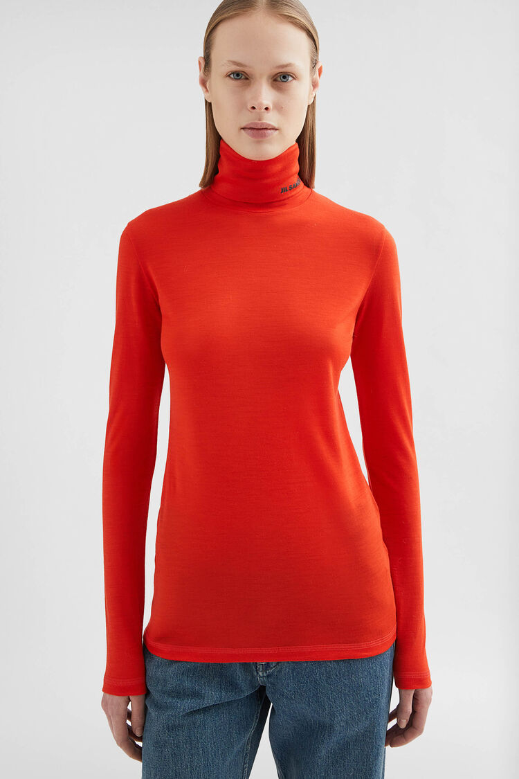 Lightweight Wool Blend High-Neck T-Shirt - T-shirts Lightweight Wool Blend High-Neck T-Shirt - T-shirts - Image 5