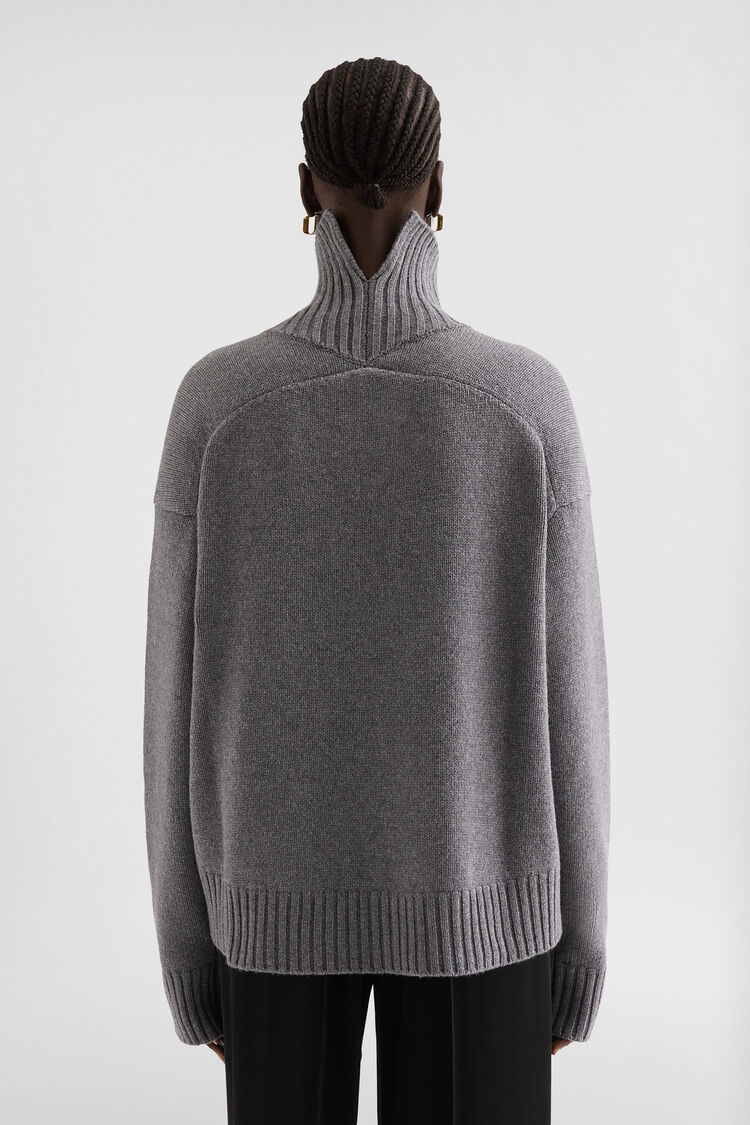 Cashmere Blend High-Neck Sweater - Sweaters Cashmere Blend High-Neck Sweater - Sweaters - Image 4