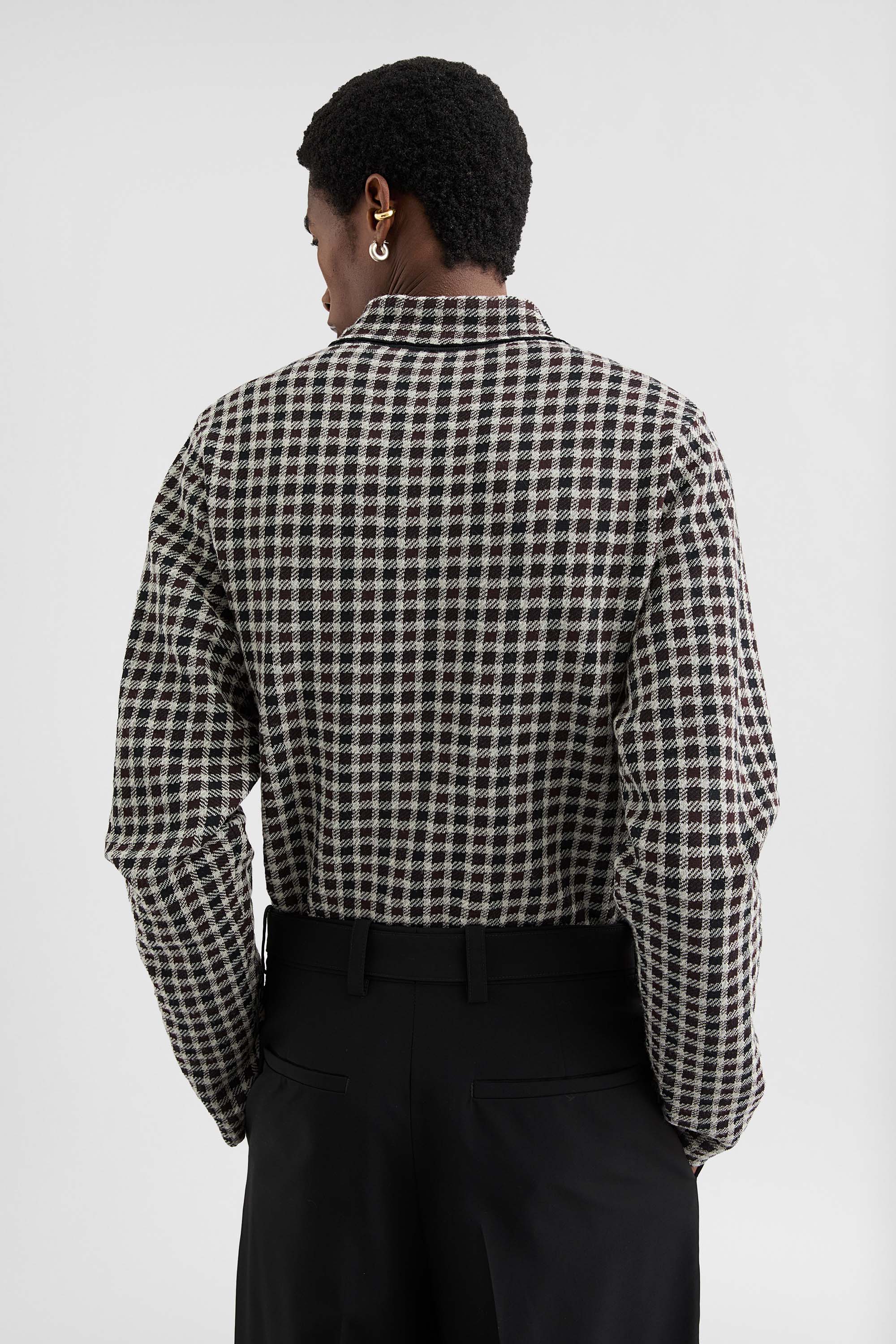 Wool Blend Zip-Up Shirt - Shirts - Image 4