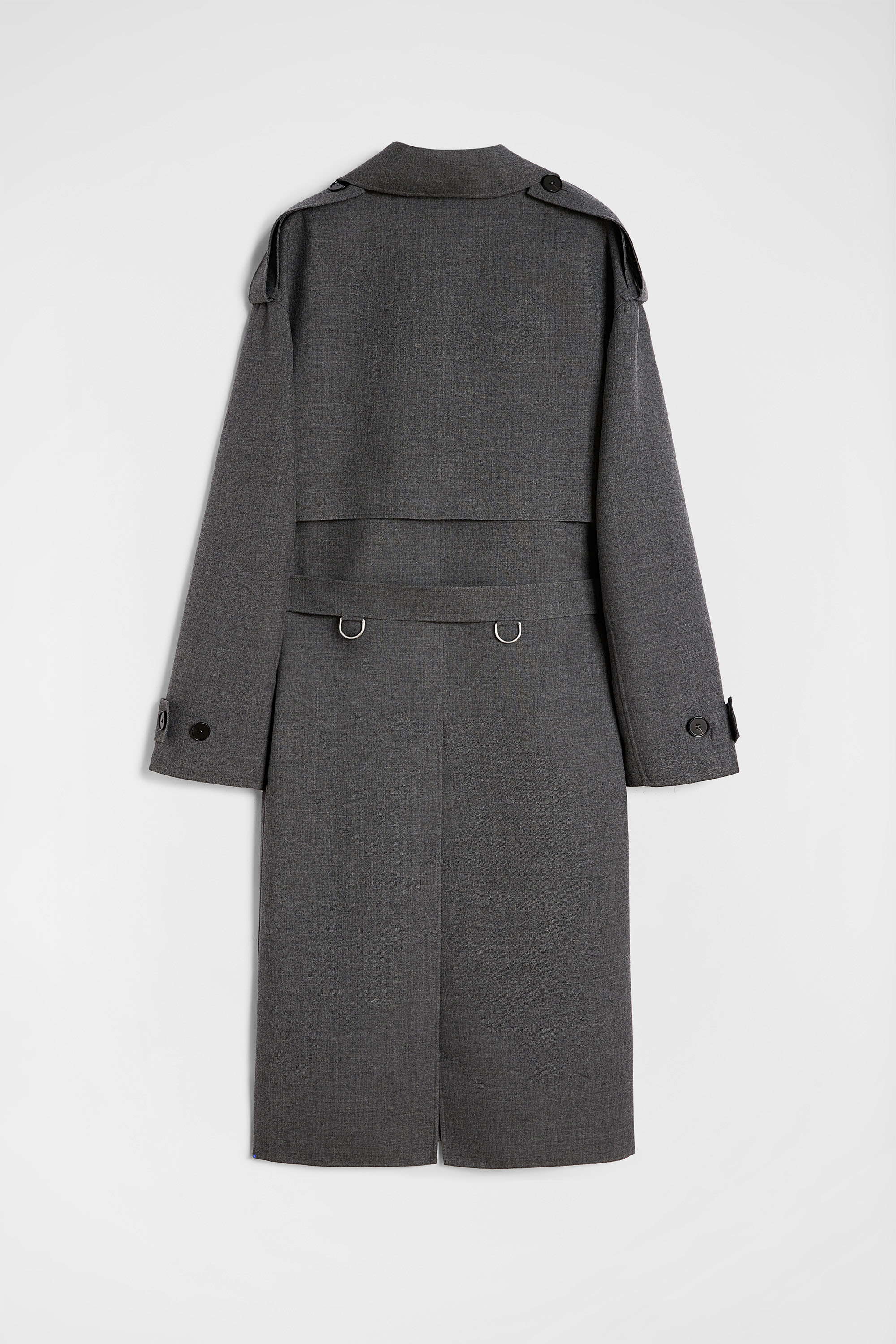Trenchcoat aus Wollgabardine - Jacken - Image 7