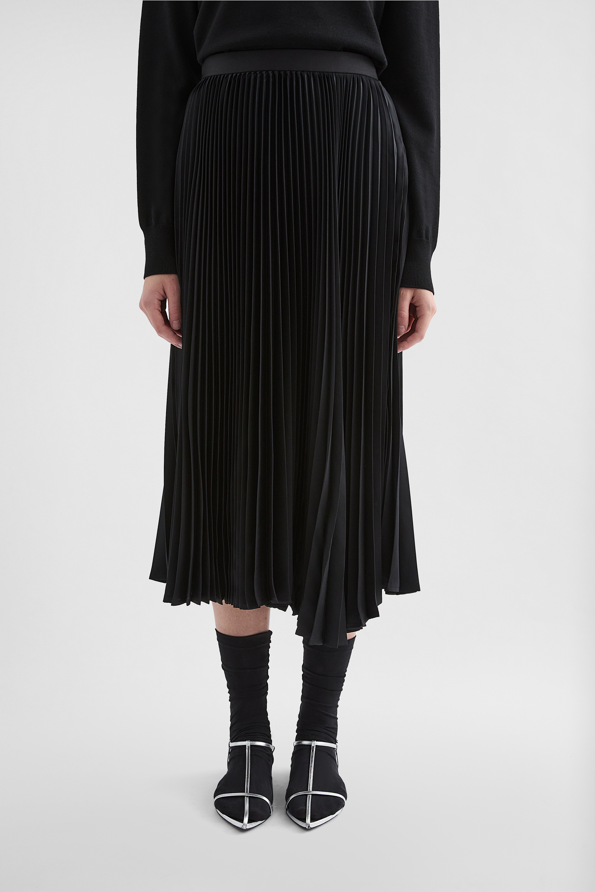 Technical  Twill Pleated Skirt - Skirts - Image 2