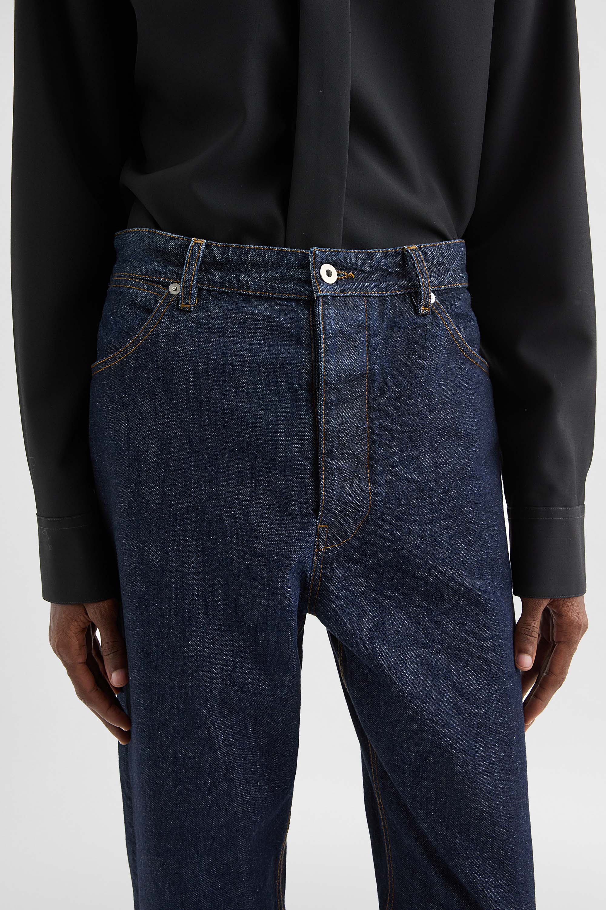 Loose Denim Trousers - Trousers - Image 5